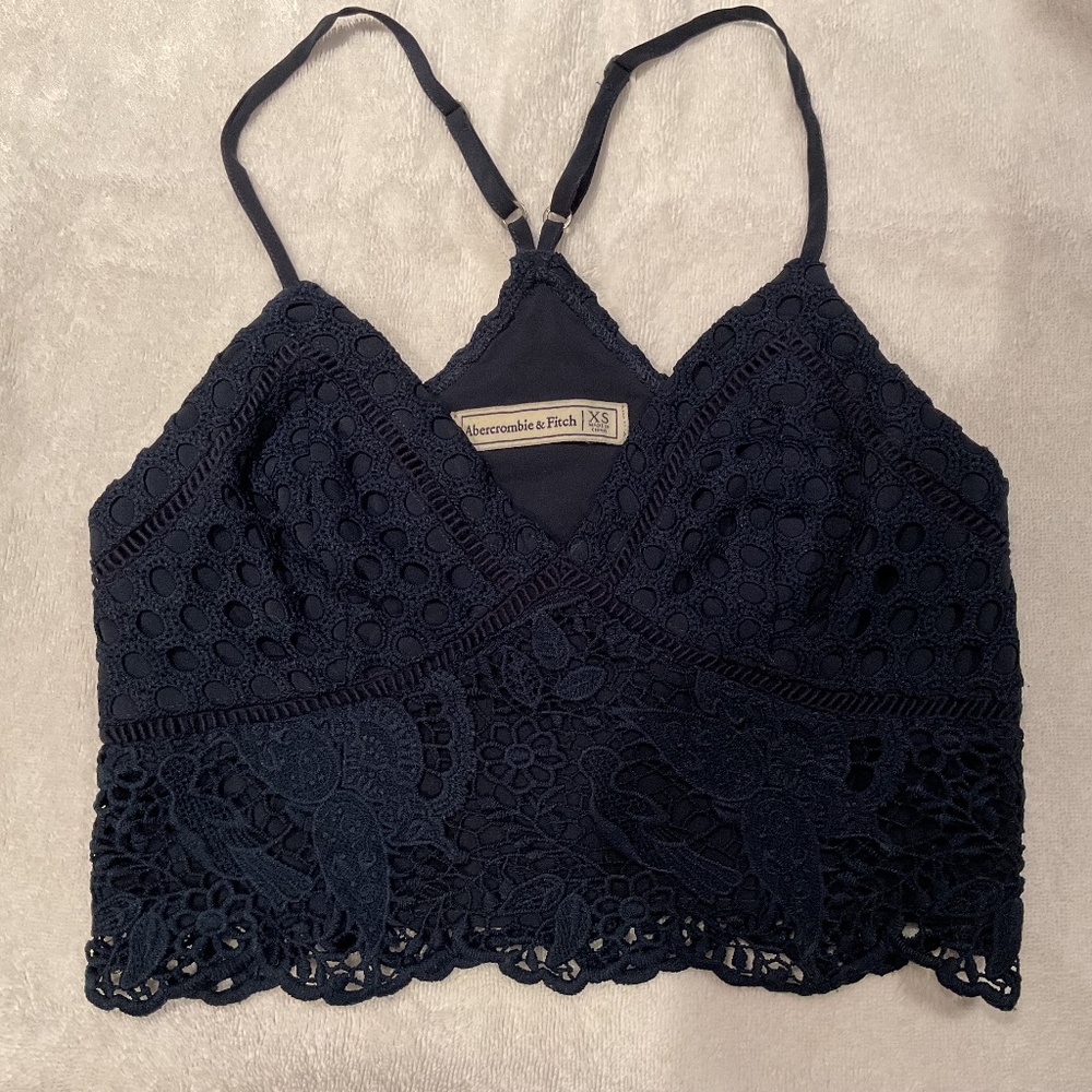 Abercrombie And Fitch, Navy Bralette, XS